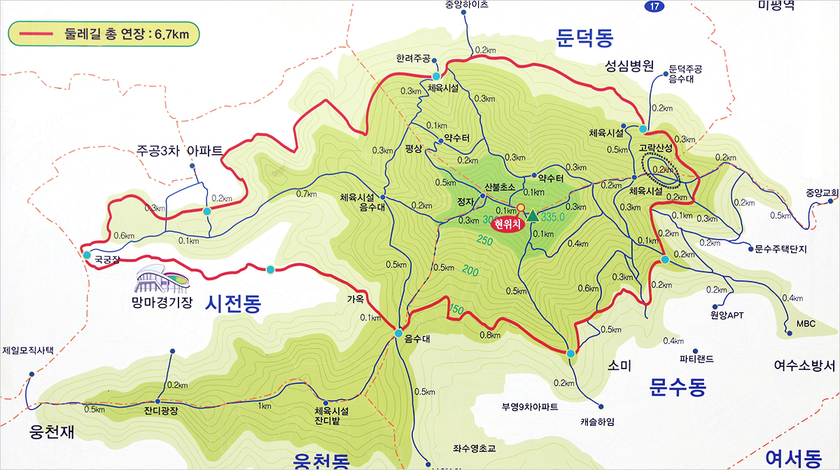 이순신광장 전라남도 여수시 중앙동 385-6 위치 표시